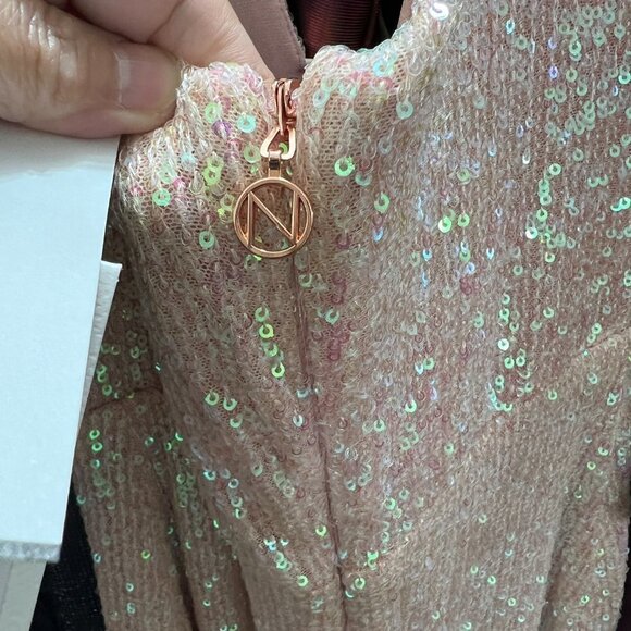 Nookie Supreme Maxi Sequins Cutout Dress Small in Sorbet $370 - Picture 6 of 9